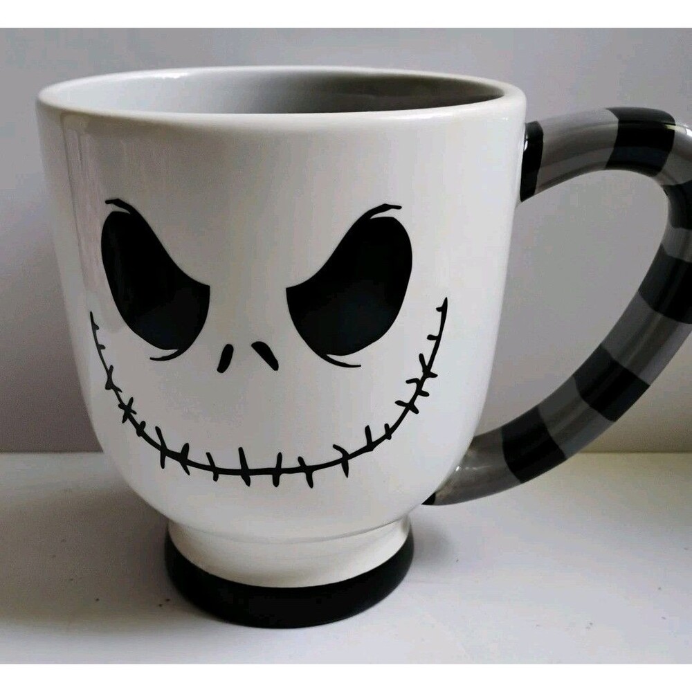 Disney Parks Jack Skellington Striped Coffee Mug Nightmare Before Christmas